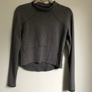 Lululemon Hill and Valley Mock Neck Crop Top